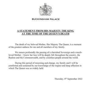 The Queen Is Dead: Queen Elizabeth II Is Announced Dead