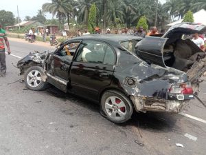 Ghastly motor accident along Uyo-Ikot Ekpene Road